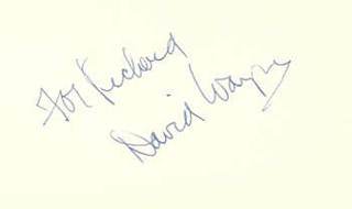 David Wayne autograph