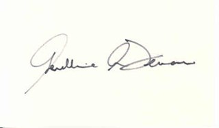Geraldine Ferraro autograph