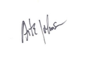Arte Johnson autograph