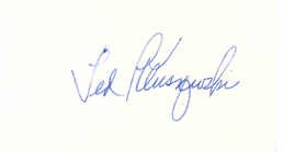 Ted Kluszewski autograph