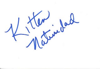 Kitten Natividad autograph