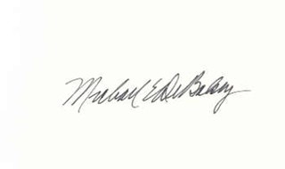 Michael DeBakey autograph