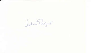 John Gielgud autograph