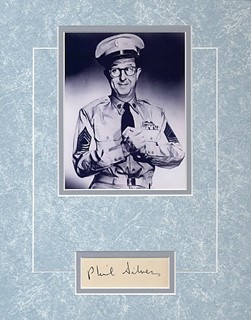 Phil Silvers as Sgt. Bilko autograph