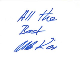 Udo Kier autograph
