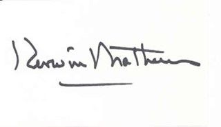 Kerwin Mathews autograph