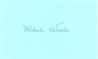 Mildred Natwick autograph