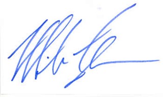 Mike Tyson autograph