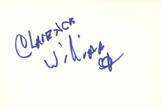Clarence Williams III autograph