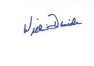 William Daniels autograph
