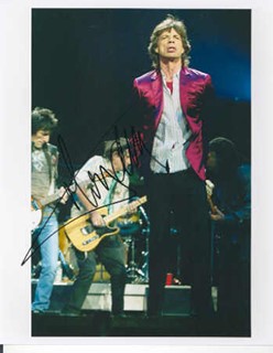 Mick Jagger autograph