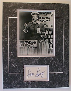 Lucille Ball autograph