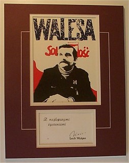 Lech Walesa autograph