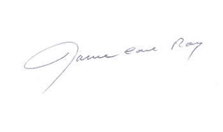 James Earl Ray autograph