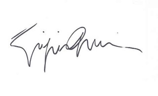 Georgio Armani autograph