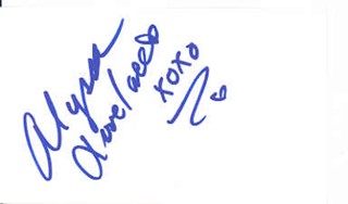 Alyssa Lovelace autograph