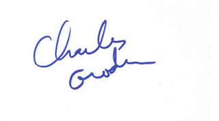 Charles Grodin autograph