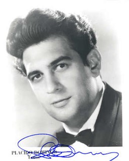 Placido Domingo autograph