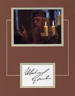 Michael Gambon as Dumbledore autograph