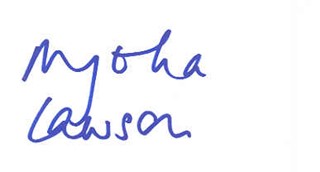 Nigella Lawson autograph