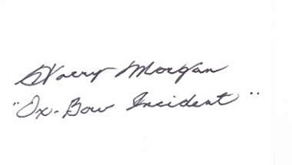 Harry Morgan autograph