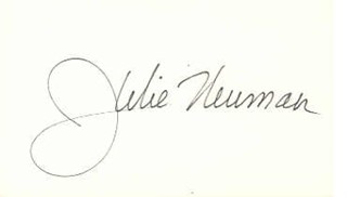 Julie Newmar autograph
