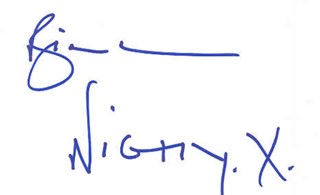 Bill Nighy autograph