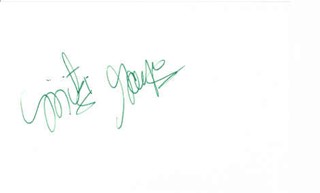 Mitzi Gaynor autograph