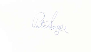 Pete Seeger autograph