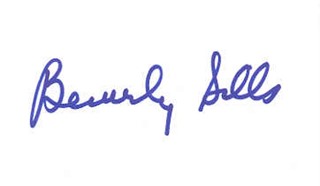 Beverly Sills autograph