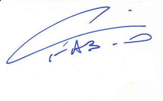 Fabio autograph