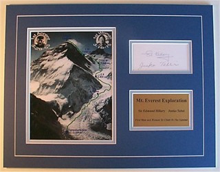 Mt. Everest Exploration autograph