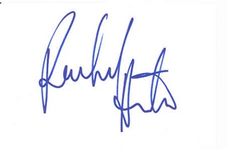 Rachel Hunter autograph