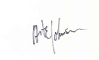 Arte Johnson autograph