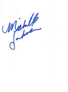 Michelle Johnson autograph