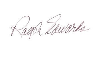 Ralph Edwards autograph
