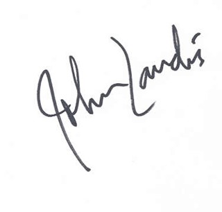 John Landis autograph