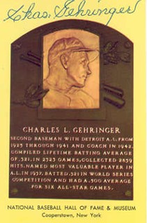 Charles Gehringer autograph