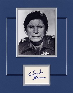 Charles Bronson autograph