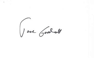 Jane Goodall autograph