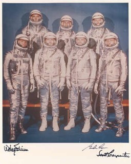 Mercury Astronauts autograph