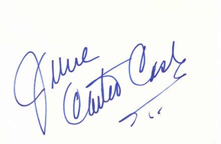 June Carter Cash autograph