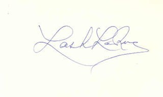 Lash LaRue autograph