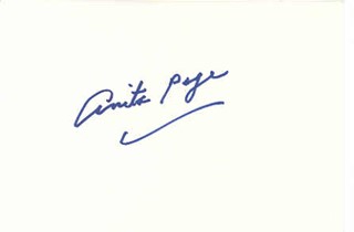 Anita Page autograph