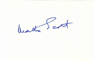 Martha Scott autograph