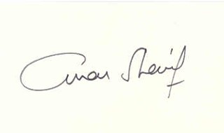 Omar Sharif autograph