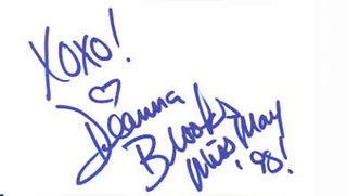 Deanna Brooks autograph