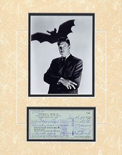 Vincent Price autograph