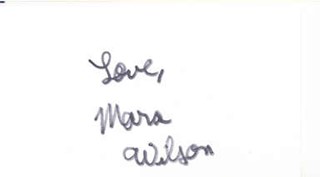 Mara Wilson autograph