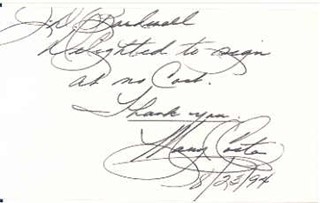 Mary Costa autograph